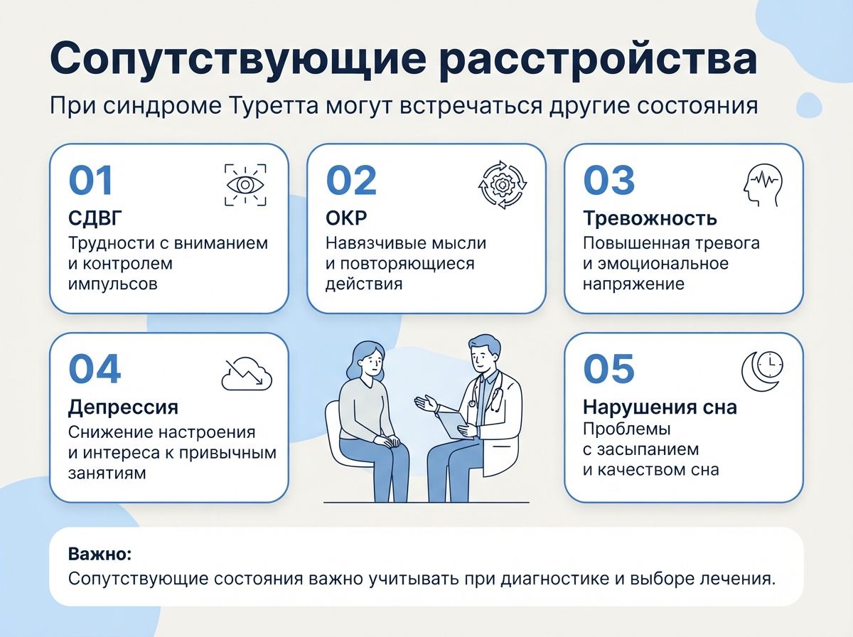 Лечение синдрома Туретта в Химках инфографика