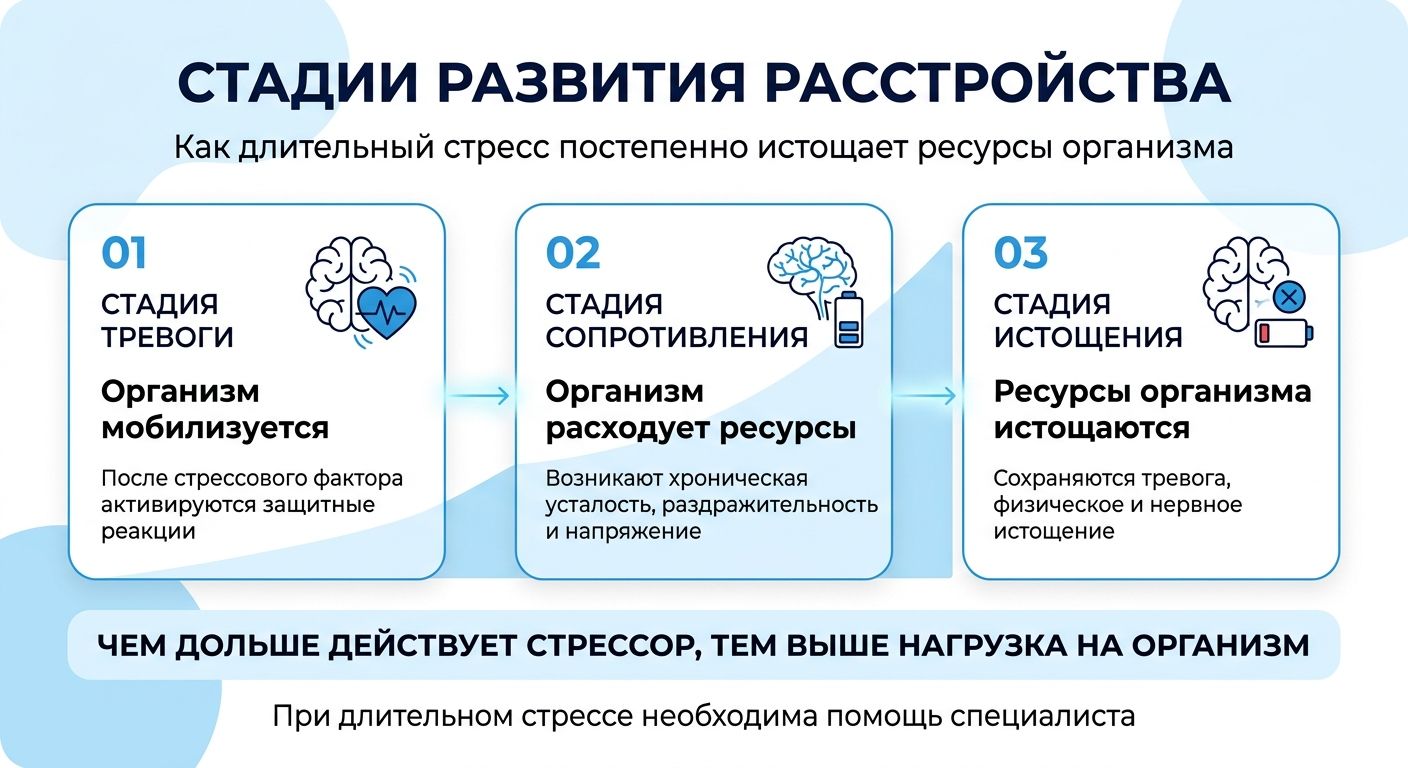 Лечение стресса в Химках инфографика